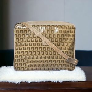 Fendi Zucchino Double F Crossbody